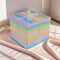 Large 12x12x10" Colorful Gift Box with Lid – Birthday, Baby Shower, Valentine's, Kids Party, Anniversary & Celebration Packaging Set (Colorful box)